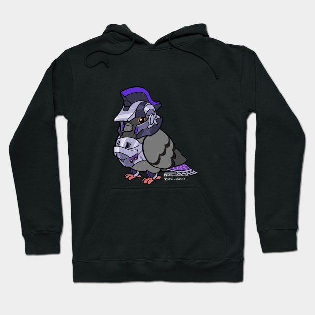 Well Fed Pigeon Hoodie by fallerion